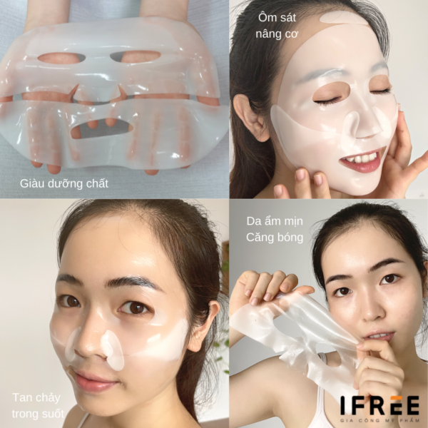 Gia Công Mặt nạ Melting Mask (Hydrogel / Hydrojel Mask) - Mặt nạ tan chảy 10 mặt nạ tan chảy melting mask
