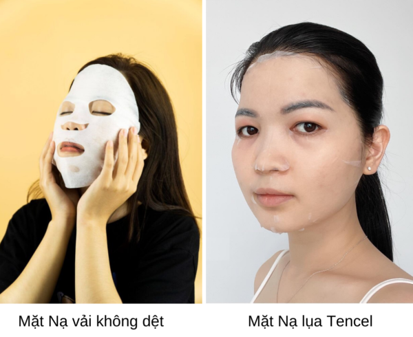 Gia công Mặt nạ lụa Tencel 10 mặt nạ lục tencel và mặt nạ vải