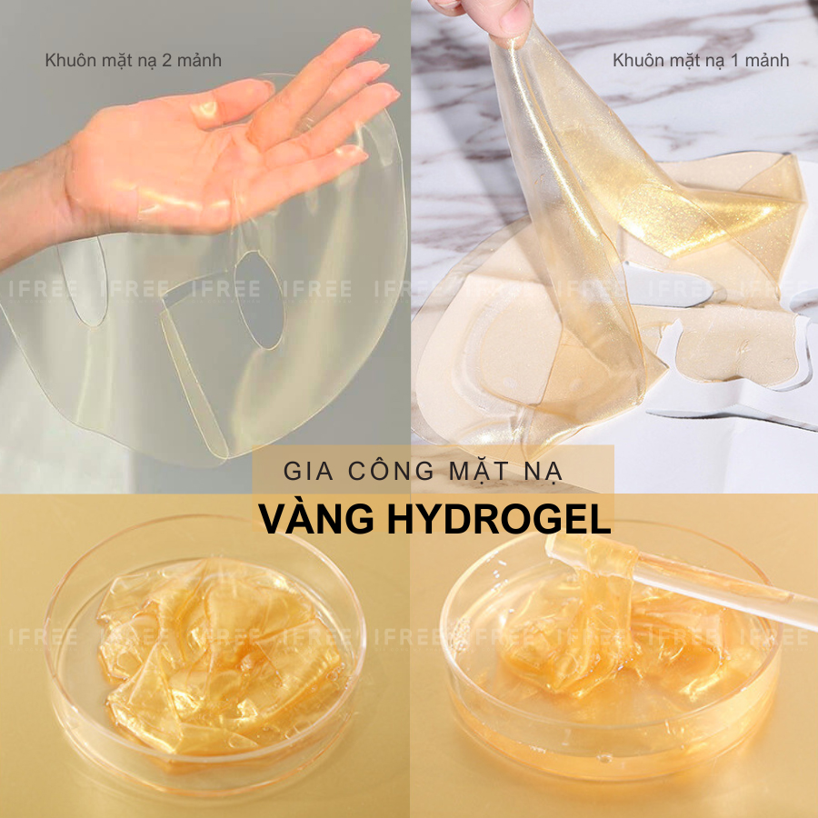 Gia công Mặt nạ vàng Hydrogel nâng cơ chống lão hóa 2 Mặt nạ vàng Hydrogel nâng cơ chống lão hóa