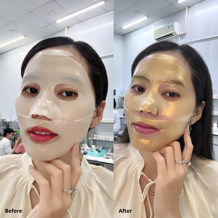 Gia công mặt nạ thạch chuyển vàng 24K chống lão hóa – Collagen 24k Gold Mask 6 Gia Công Mặt Nạ Thạch Chuyển Vàng 24K Chống Lão Hóa