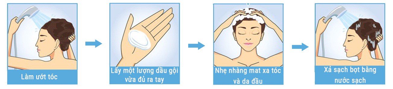 Gia công Dầu gội phục hồi tóc chiết xuất Đậu Hà Lan 6 hướng dẫn dùng Dầu gội phục hồi tóc chiết xuất Đậu Hà Lan được gia công bởi Gefco