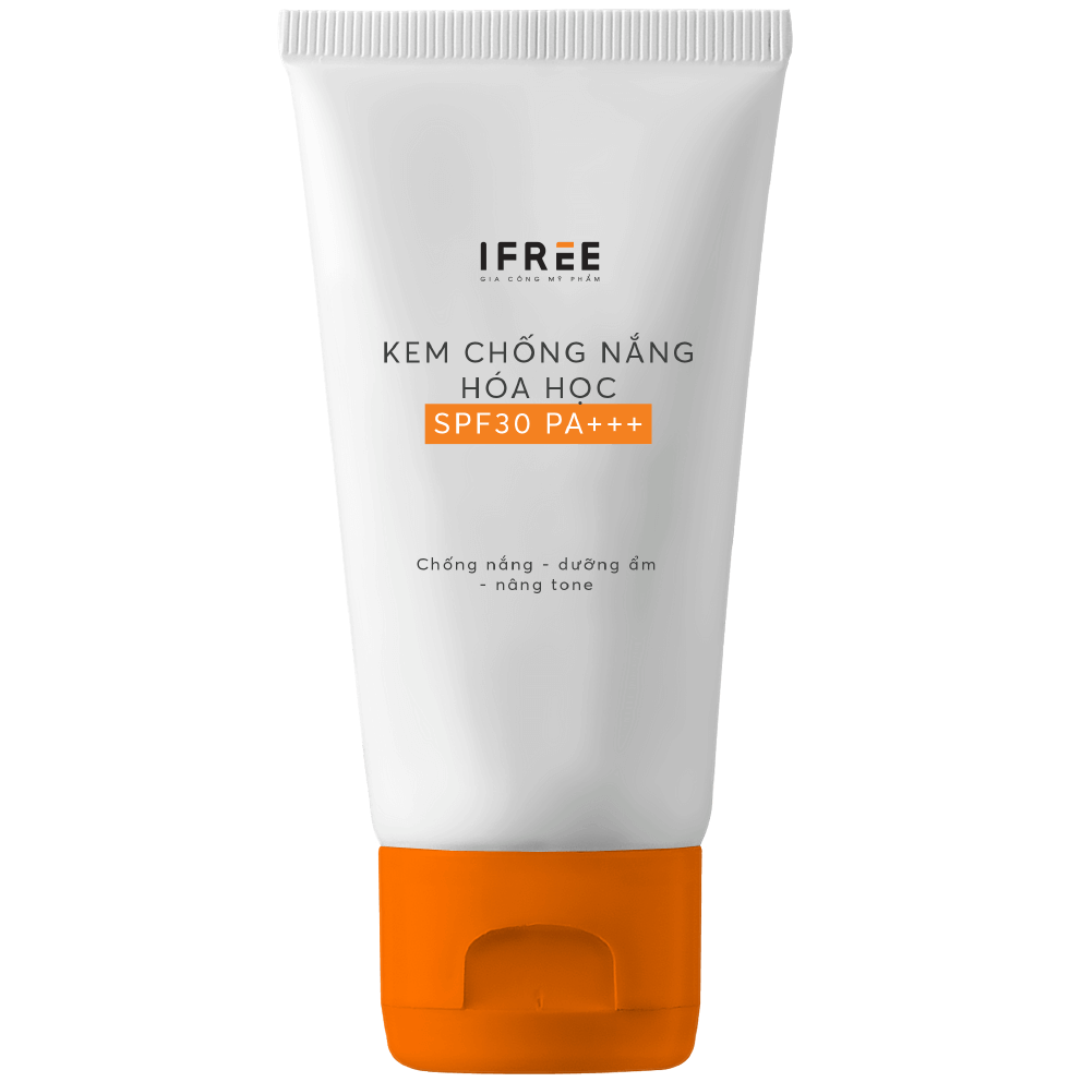 Gia công Kem chống nắng hóa học SPF30 PA+++ 2 Gia công kem chống nắng hóa học - dạng tuýp bóp nặn