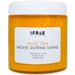 Sản phẩm Gia công muối tắm nghệ dưỡng sáng da tại IFREE có tác dụng làm sạch, dưỡng sáng và hỗ trợ chống oxy hóa, làm lành sẹo, ngăn ngừa mụn cho da