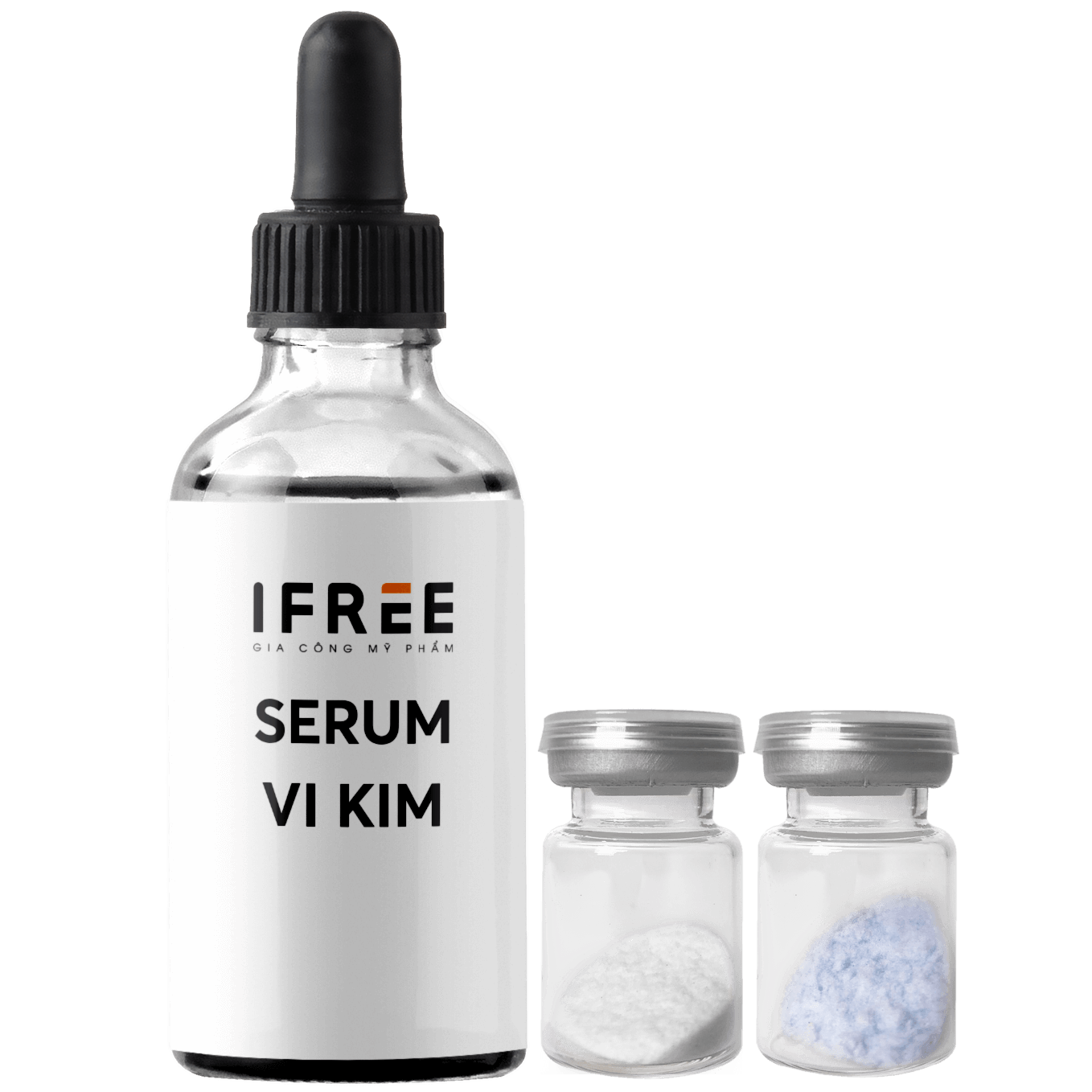 Gia công Serum vi kim 9 Chai lọ dùng trong gia công serum vi kim là chai dạng đầu bóp